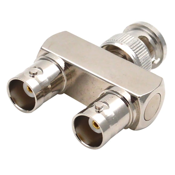 Y Type BNC Splitter Adapter RF BNC Adapters 3 Way Audio Connector Adapter Kits