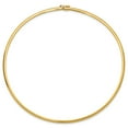 thumbnail image 2 of Primal Gold 14 Karat Yellow Gold 3mm Domed Omega Necklace, 2 of 4