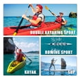 thumbnail image 2 of Unique Bargains 2pcs 37' Red Kayak Paddle Leash Elastic Rowing Boat Paddle Leash Safety Tools Stand Up Paddle Board Kayak Accessories, 2 of 7