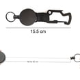 thumbnail image 5 of 2 Pack Retractable Key Chain with Multitool Carabiner Belt Clip and Key Ring for Key Holder High Elasticity of Steel Wire Rope, 5 of 10