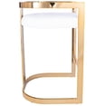 thumbnail image 3 of Butler Specialty Clarence Faux Leather Counter Stool In Gold And White, 3 of 5