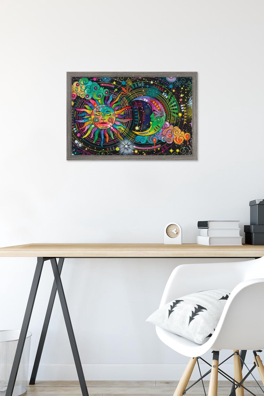 Dean Russo - Sun And Moon Wall Poster, 14.725" x 22.375" Framed