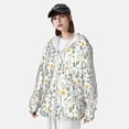 thumbnail image 3 of Daiia Watercolor Wildflower 2 UPF 50+ Sun Protection Hoodie Jacket Lightweight Long Sleeve Sun Shirt for Women Men with Pocket Hiking Outdoor-3X-Large, 3 of 7