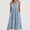 (V-Neck)Light Blue, variant on Azrian Women’s Sleeveless V-Neck Midi Dress with Pockets，Plus Size Womens Dresses Solid Color V Neck Sundresses,Women's Plus Pink,Size XXL