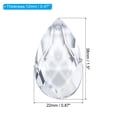 thumbnail image 2 of Uxcell K9 Crystal Pendants Teardrop Beads, 6 Pack 38mm Chandelier Prisms Parts Hanging Beads DIY Lamp Clear, 2 of 7