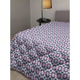 thumbnail image 2 of Oriental Down Alternative Comforter, Colorful Bubbles and Splashes Vintage Quatrefoil in Modern Influences Art Print, Microfiber Quilt for All Season, 5 Sizes, Multicolor, by Ambesonne, 2 of 3