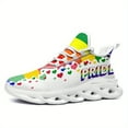 thumbnail image 2 of Coolcustomize Women's Pride Month Rainbow LGBT Desgin Casual Sneakers, Casual Trainer Comfortable Soft Sole Sports Running Shoes, Perfect Romantic Gifts, 2 of 2