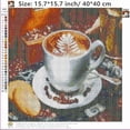 thumbnail image 3 of DIY 5D Diamond Painting by Number Kit, 5D Diamond Picture Full Diamond Coffee Beans Rhinestone bordado punto de cruz Arts Craft para lienzo decoración de pared WD.WDQZL Hogar, 3 of 6