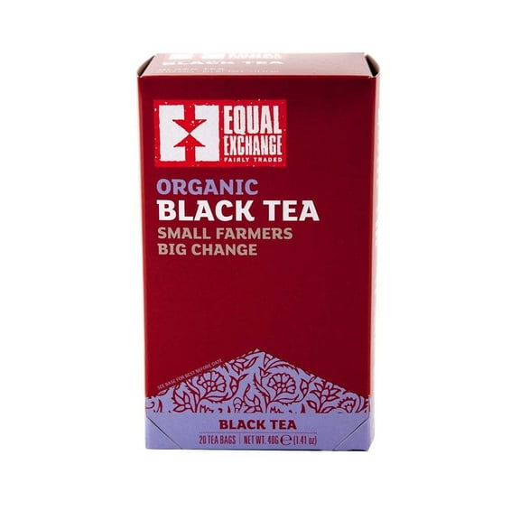 Equal Exchange, Organic Black Tea, 20 Tea Bags, 1.41 oz Pack of 2