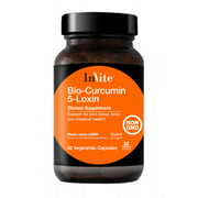 InVite Health Bio-Curcumin 5-Loxin, Support for Joint Tissue, Brain, and intestinal Health, 60 Vegetarian Capsules (Pack of 2)