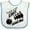 White and Blue, variant on Inktastic This Kid Loves Bowling Boys or Girls Baby Bib