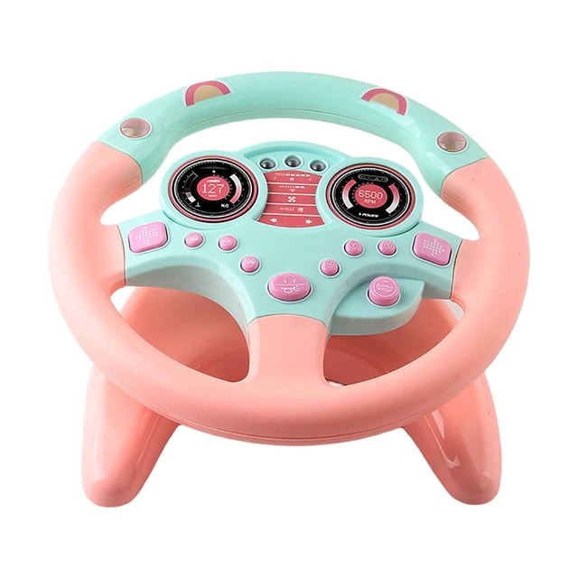 Jouet Roue d'Apprentissage Roue Musicale de Conduite Jouet Sonore Jouet Simulateur de Conduite pour Enfants pour Jeu de Rôle Intérieur Fête d'Anniversaire Articulé irect Irritant Premiers Livres de Chansons Buggies Oiseaux Remplissages Versants à Travers