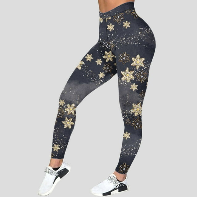 WILLBEST Pantalones de Yoga Con Estampado Mardi Para Mujer, Brillantes, de Cintura Alta, Largos, Para Entrenamiento, Cómodos, Elásticos, Para Correr y Gimnasio. Grande
