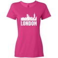 thumbnail image 3 of Inktastic London England City Skyline with Grunge Women's T-Shirt, 3 of 5