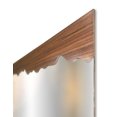 thumbnail image 2 of Espejo decorativo de pared con diseño rectangular enchapado en parota natural, 2 of 4