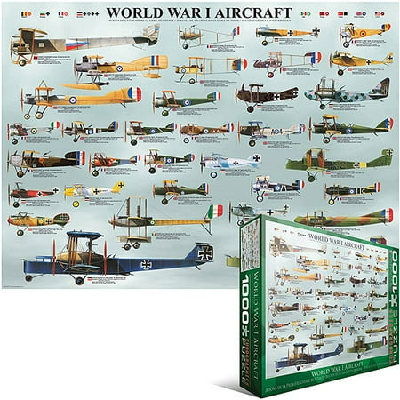 World War I Aircraft 1000 Piece Puzzle Jigsaw Puzzle - 26.5x19