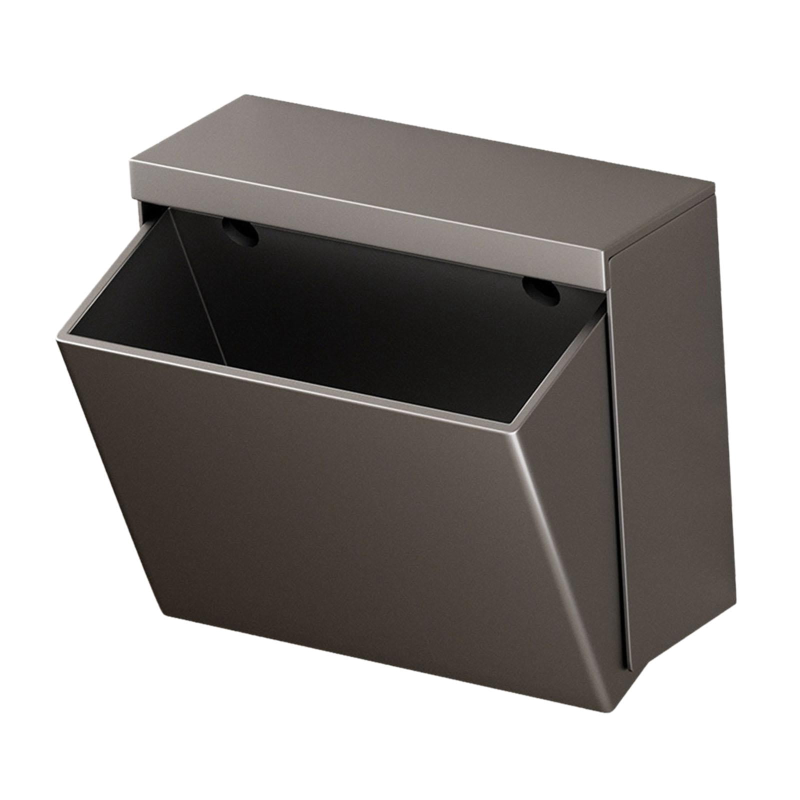 Fiocias Toilet Paper Holder Aluminum Organizer Stylish Storage Box Tissue Box Wall Mount