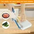 thumbnail image 4 of Grusce Cheese Slicer Cutter with Board Adjustable Thickness Cheese Cutter Safety Cheese Slicer for Block Cheese Multipurpose Kitchen Slicer for Cutting Sausage Cucumber Jerky, 4 of 5