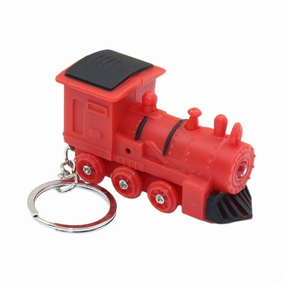 Train Key Chain LED Light Keychains Train Pendant Keyholders Car Key Rings Backpack Hanging Ornaments for Bag Decoration