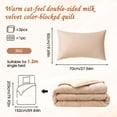 thumbnail image 2 of Eurhowing 400 GSM Microfleece Blanket, Twin Size Reversible Super Soft Plush Blanket with 2 Pillowcase, Thicken Warm Fall Winter Fleece Throw Blanket for Bed & Couch, 2 of 14