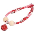 thumbnail image 4 of Collar decorativo para conejos, ajustable, con cascabel para animales pequeños, color rojo, talla L, 4 of 14