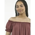 thumbnail image 4 of No Boundaries Off-Shoulder Mini Dress, Women's, 4 of 5