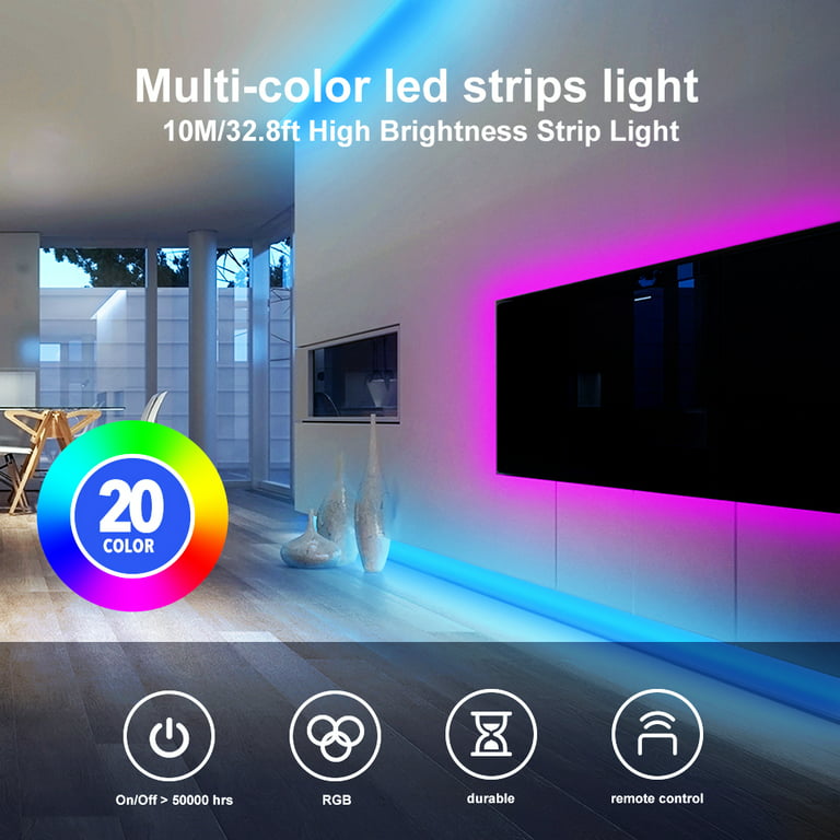 12V 5M 5050 RGB LED Strip Light, Shop Today. Get it Tomorrow!