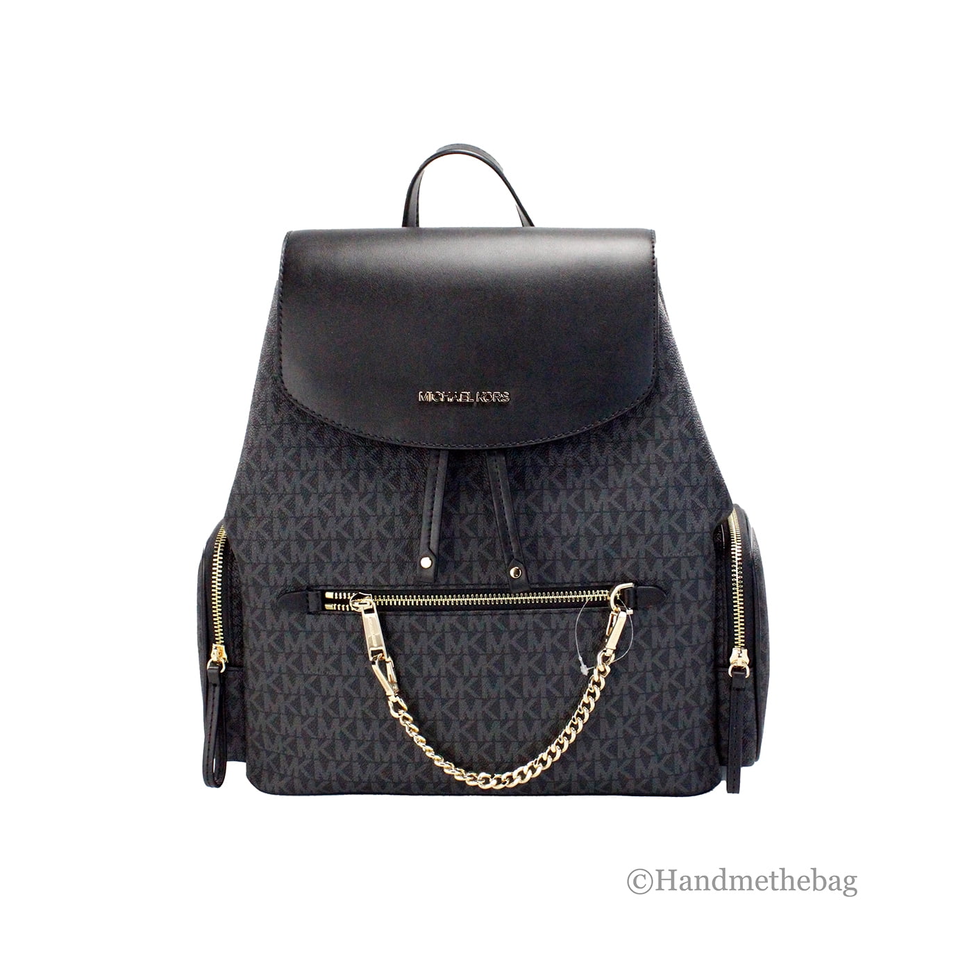 Michael Kors Jaycee Medium Signature Logo Backpack Black Multi Michael Kors Jaycee Medium Backpack MK Ombre Signature Logo  main image 2