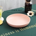 thumbnail image 2 of bedienty Unbreakable Anti-Drop Round Plate Nordic Style Dishes Smooth Edge Solid Color Plates Dinnerware Accessory Pink 21cm 1Set, 2 of 6