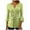 Green, variant on Meichang Women's Plus Size 3/4 Sleeves Shirt Pleated Tunic Button Up Henley Tops Soft Fit Stretch Floral Printed Blouses Lounge Split V Neck Vacation Shirts Top, S-5XL