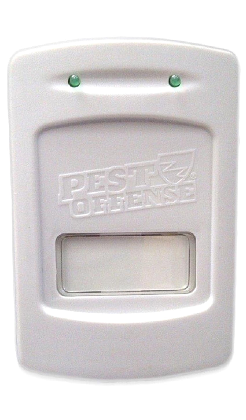 PEST OFFENSE Original Ultrasonic Pest Repellers Traps Insects Rodents Electronic Safe White