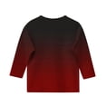 thumbnail image 4 of Ndbuld Summer Clearance Cotton Girls Long Sleeve Shirts Toddler Soft BASIC T-Shirts Top Kids Crewneck Layering Tees Wine 130cm/51in, 4 of 5
