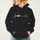 thumbnail image 3 of Sudadera con capucha con estampado de latidos del corazón de conejillo de indias para mujer, sudaderas deportivas casuales de moda, jerséis para mujer, 3 of 4