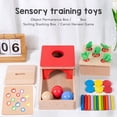 thumbnail image 4 of Kit De Caja De Permanencia De Objetos, Clasificación De Formas, Desarrollo Motor Fino, Madera De Haya, Educativo, 4 En 1, Juego De Madera Para Interiores, 4 of 7