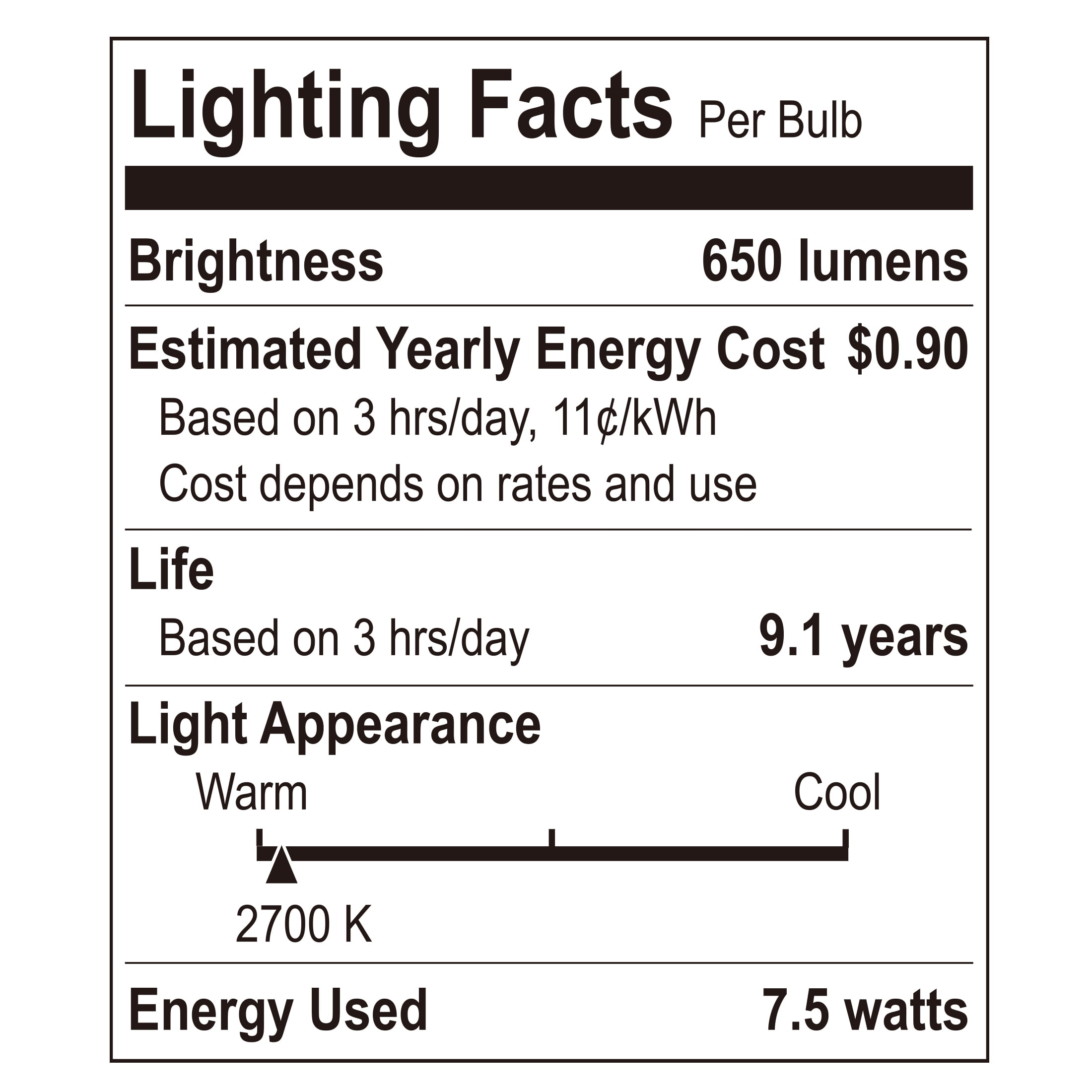 Great Value BR30 LED Floodlight Bulb, 8-Watt (65W Equivalent) Dimmable, Soft White, E26 Base, 16 Pack