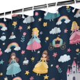 thumbnail image 3 of Dark Blue Princess Castle Pattern Shower Curtain 72"x72" ,Bathroom Decorative Shower Curtains Set with 12 Hooks,Modern Waterproof Washable Shower Curtain, 3 of 6