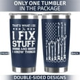 thumbnail image 3 of Gifts for Dad, Men, Husband, Grandpa, Mechanic Father, Handyman - Birthday Presents for Men Unique - Mens Birthday Gift Ideas - Navy Tumbler 20Oz, 3 of 6