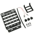 RC Roof Rack with LED Lights Universal Simulation Luggage Rack Kit for 1/14 RC Car Accessories