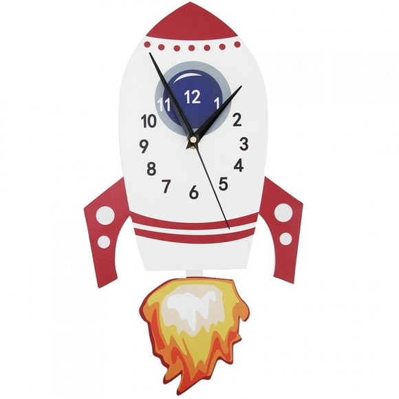 Heaveant Horloge à Pendule, Horloge Murale muette de Dessin animé Lourd Enfants Cadeaux Uniques Pendule Chambre d'enfants Bricolage Horloge de décoration