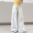thumbnail image 6 of CONROSES Girls Baggy Pants Wide Leg Casual Pants for Girls Lightweight Solid Elastic Waist Leisure Jogger Pants With Pockets, 6 of 8