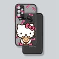 thumbnail image 5 of Bonita funda de teléfono Sanrio Hello Kitty para Samsung S24, S23, S22, S21, S20 FE, S10, S9 Plus, Ultra Pro, 5G, translúcida esmerilada, 5 of 5