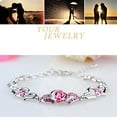thumbnail image 4 of Weloille Heart-shaped Bracelet Jewelry Austrian Crystals Bangles Popular Jewelry Bracelets, 4 of 6