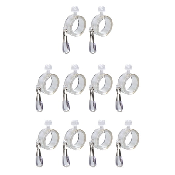 LABSERRON Transparent Pole Clamps for Flag Mounting and Secure Fixation, and Easy to Use for General Users