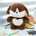 thumbnail image 3 of Cute Dog Plush Backpack 3D Dog Plush Bag Animal Plush Toy Soft Stuffed Shoulder Bag Kawaii Carrier Backpack Soft Animal Shoulder Bags Funny Gifts, 3 of 7
