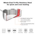 thumbnail image 1 of Duxtop Whole-Clad Tri-Ply Stainless Steel Induction Cookware Set, 14PC Kitchen Pots and Pans Set, 1 of 10