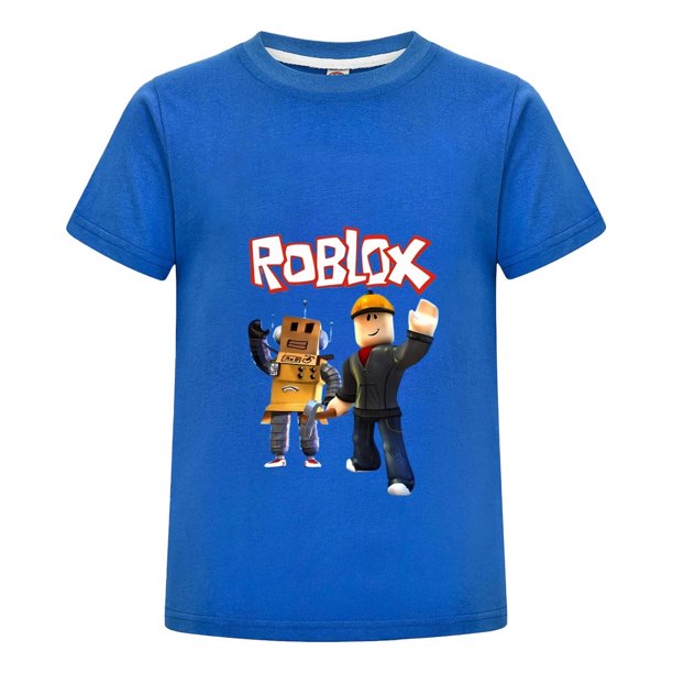 Camiseta Gamer Roblox Infantil, Playera con Personajes Estampados, Ideal para Niño Fan del Juego, 100% Algodón, Cómoda y Ligera, Verano y Regalos