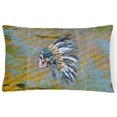 thumbnail image 1 of Coussin Décoratif en Toile de Crâne Chef Indien Mort, 1 of 1