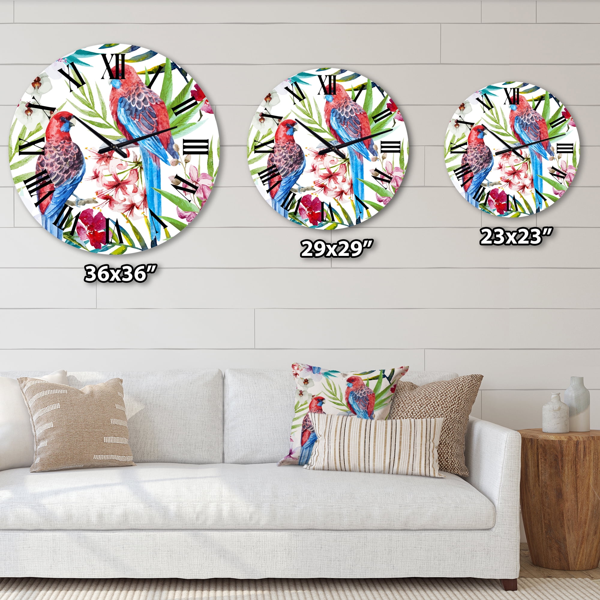 Designart 1 in Quartz Traditional Wall Clock