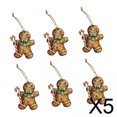 thumbnail image 1 of 5x6 Piezas Colgantes De Hombre De Jengibre Decoración Colgante De Navidad Soledad para Cocina Pared Ventana Estilo B, 1 of 10