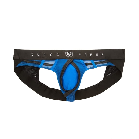Men's Gregg Homme 140034 Erupt Enhancing Ring Mesh Jock (Royal S)